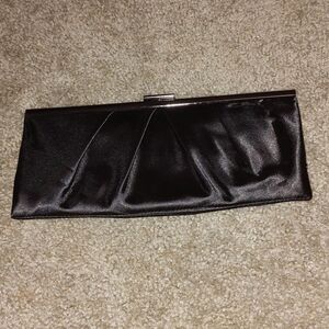 Ann Taylor Loft black evening bag clutch purse